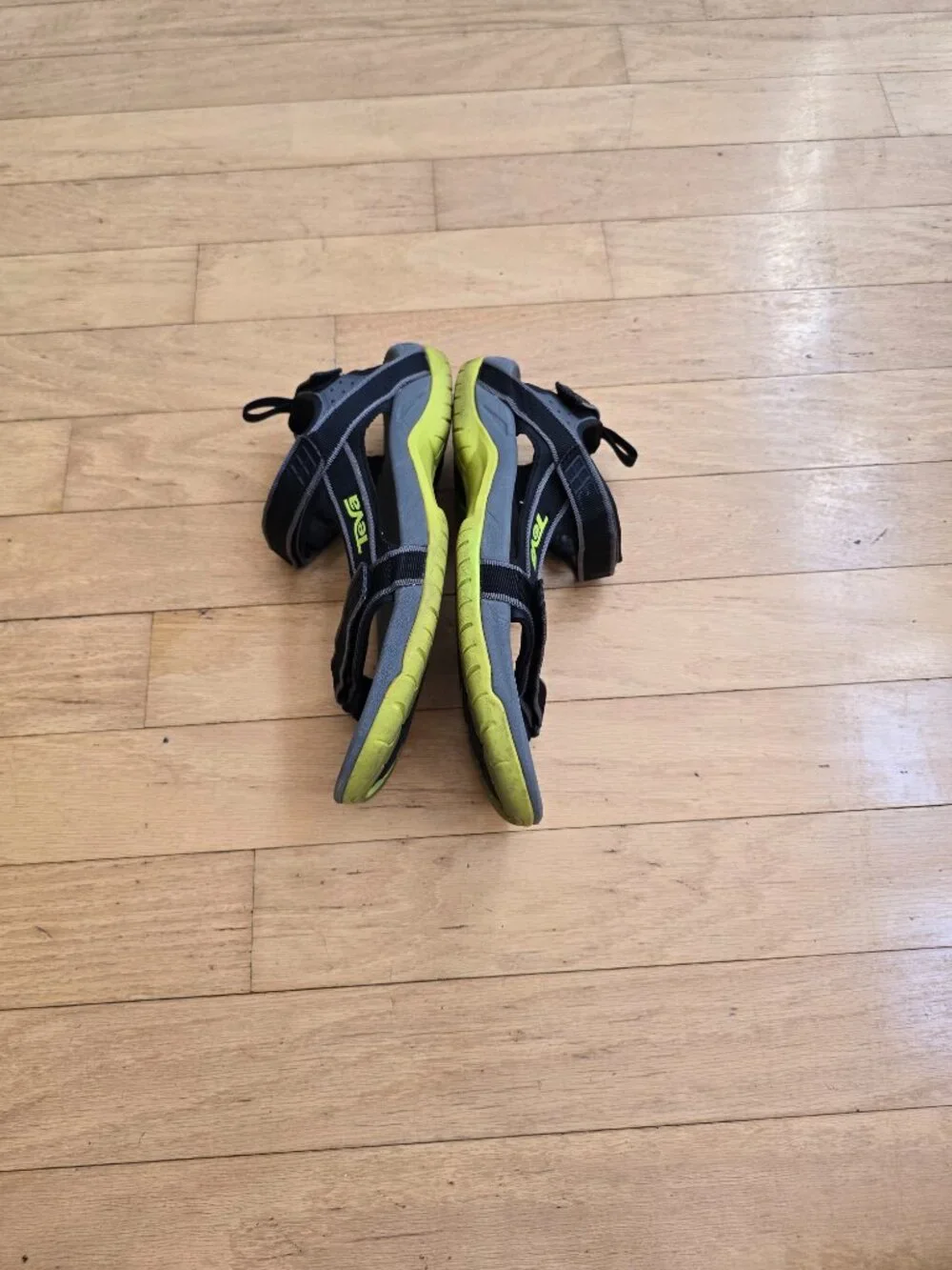 Teva | Hurricane XLT grey lime green outdoor sporty sandals | MENS 10